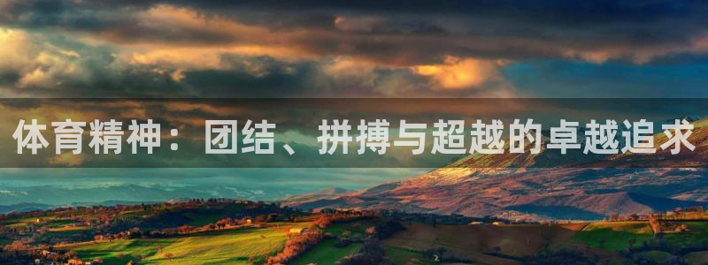  欧亿网址：体育精神：团结、拼搏与超越的卓越追求